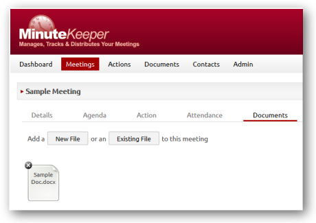 Meeting Document Upload Meeting Document Upload